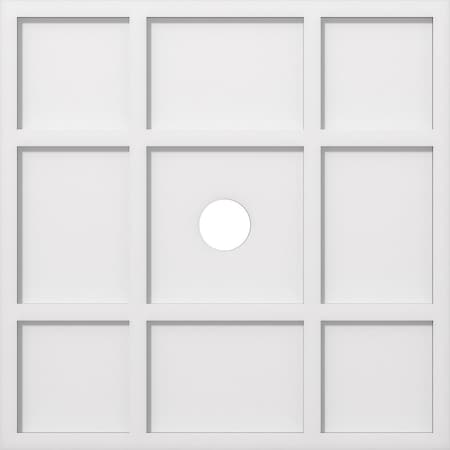 Ekena Millwork Rubik Architectural Grade PVC Contemporary Ceiling Medallion, 26"OD x 3"ID x 9"C x 1"P CMP26RK-03000